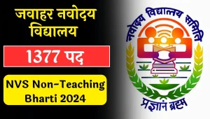 NVS Non-Teaching Bharti 2024